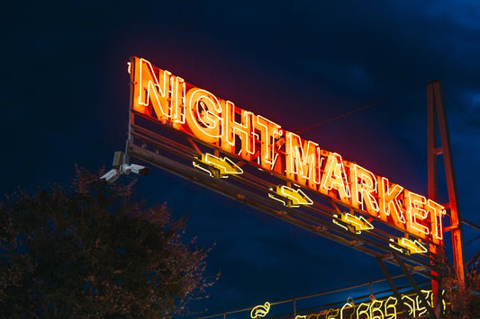 nightmarket lighted neon light sigange