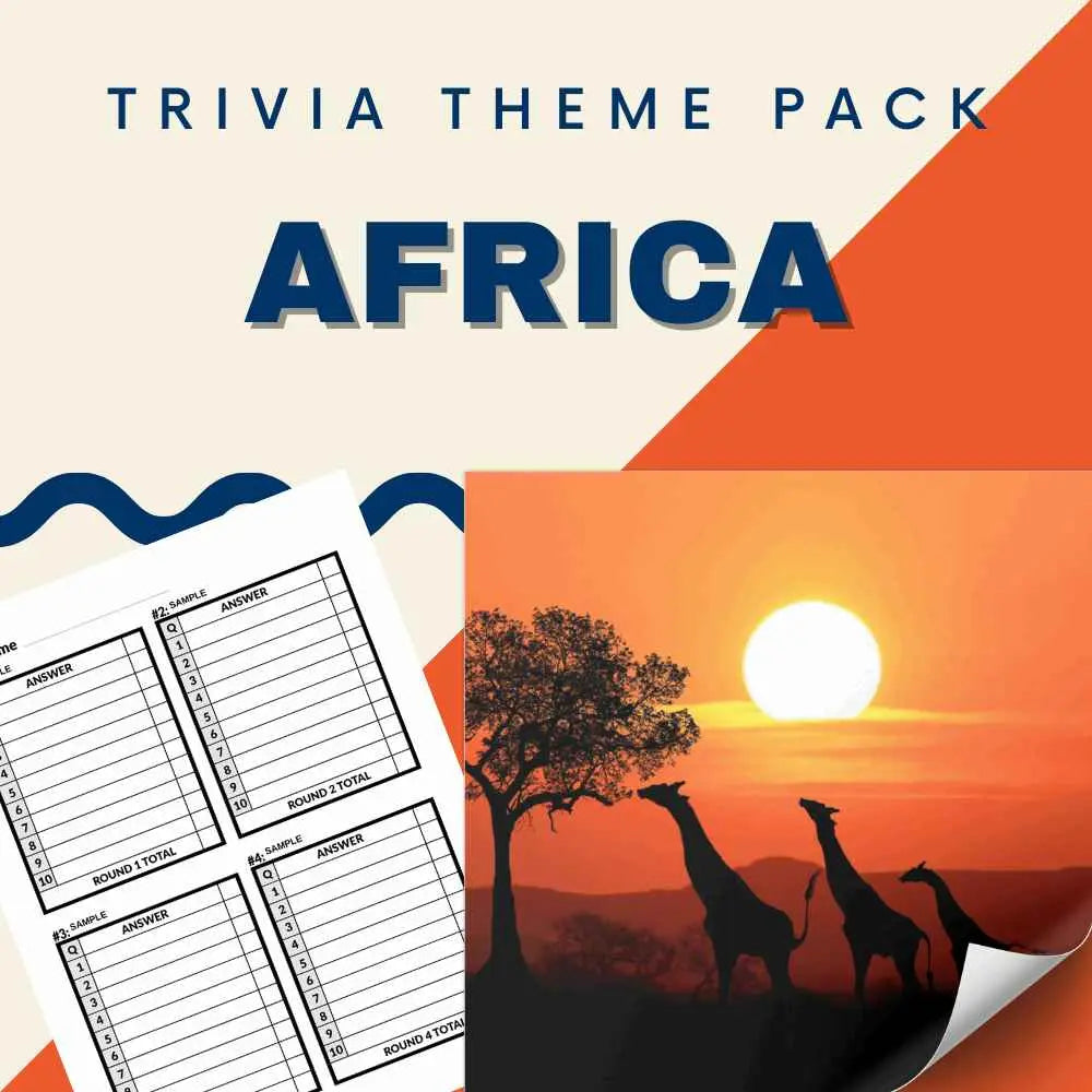 Africa Trivia Night Theme Pack