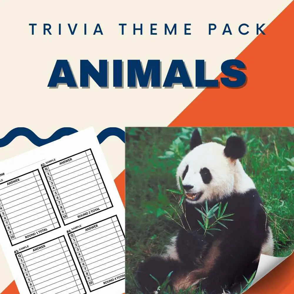 Animals Trivia Night Theme Pack