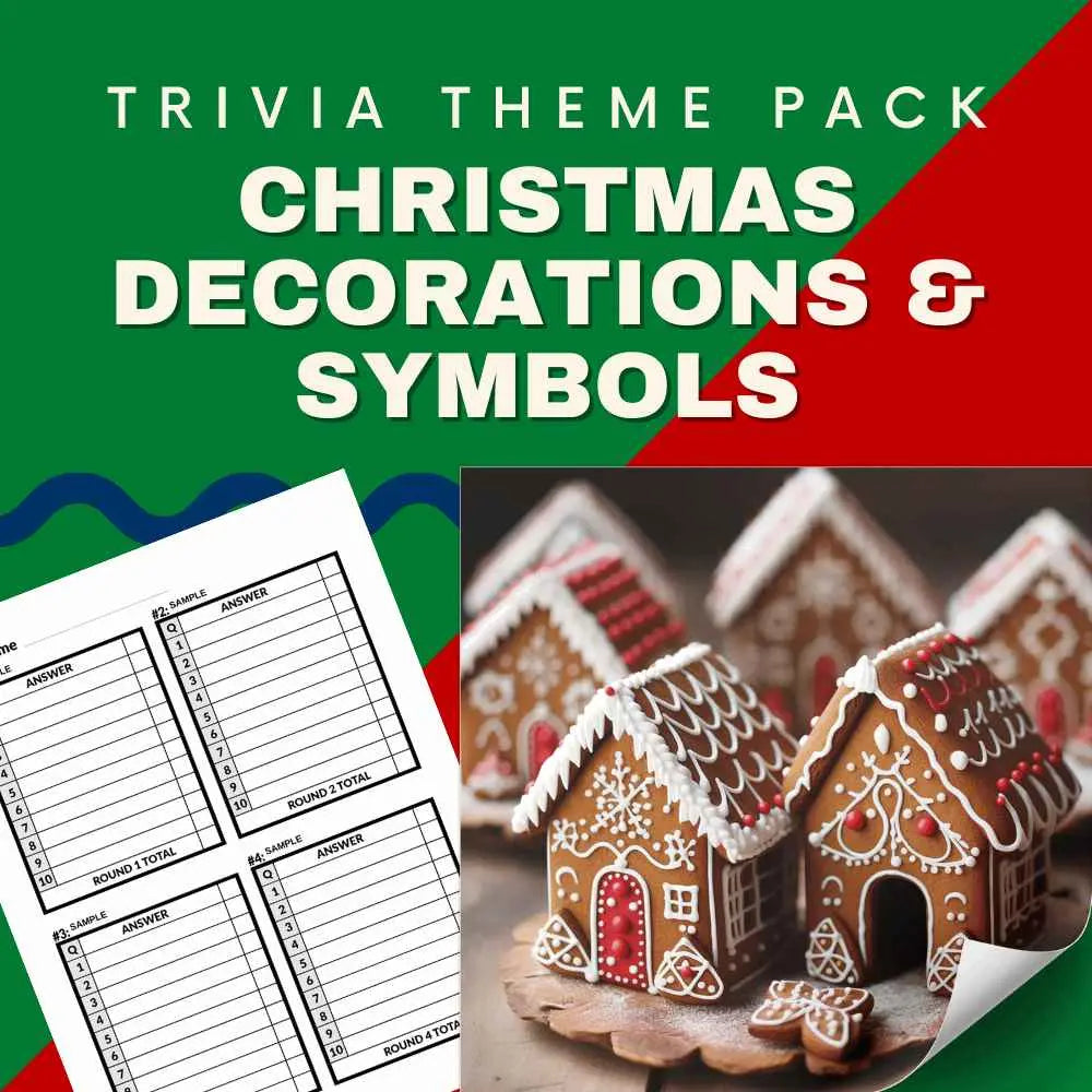 Christmas Decorations and Symbols Trivia Night Theme Pack