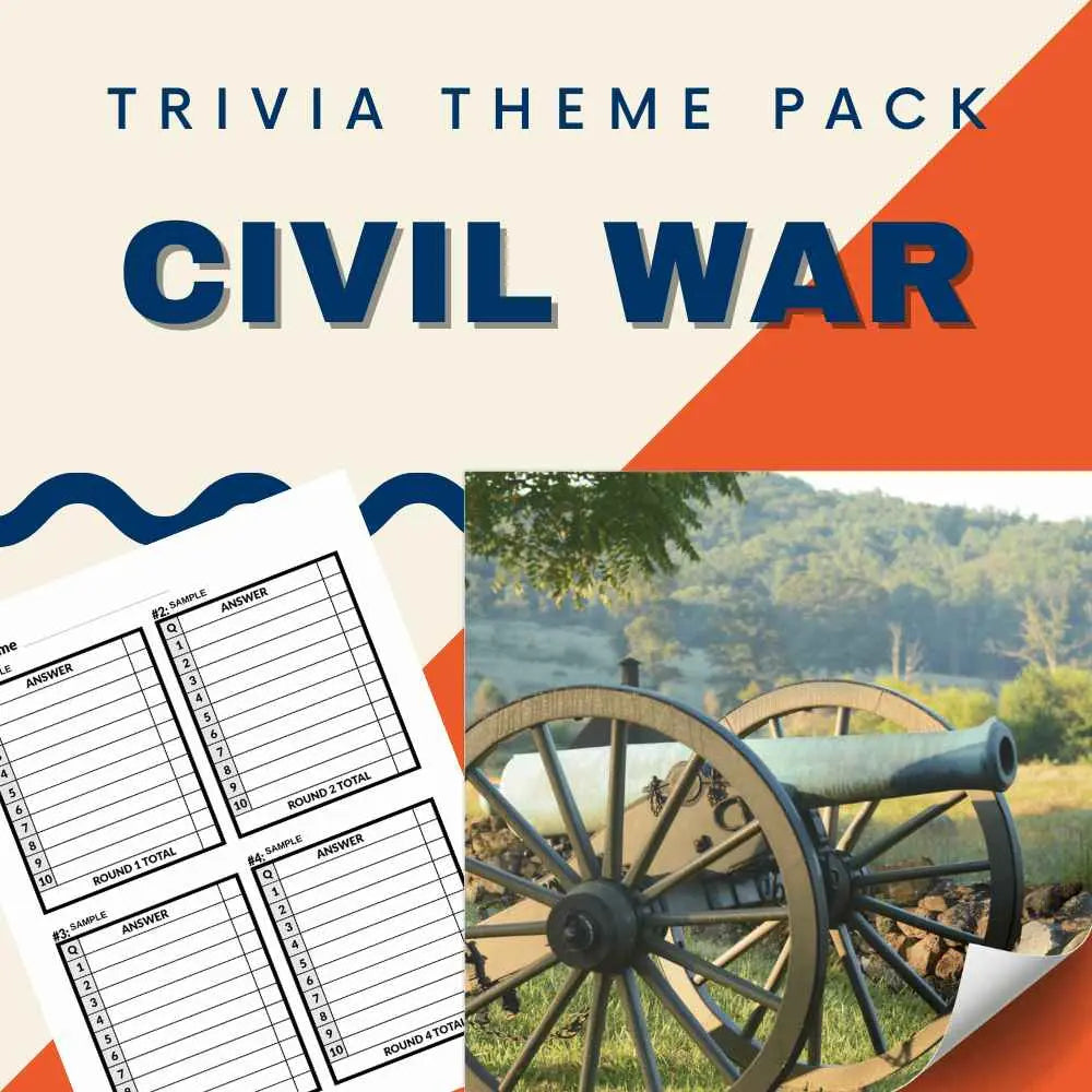 Civil War Trivia Night Theme Pack