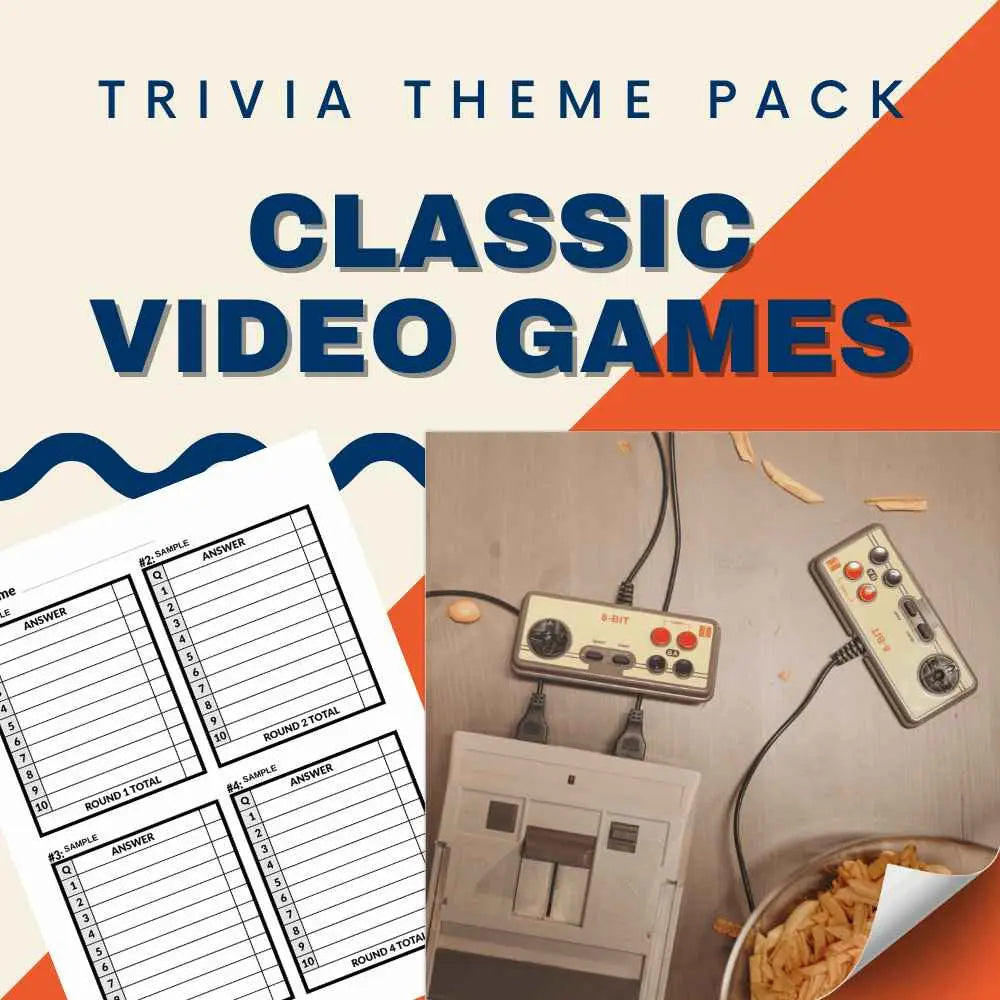 Classic Video Games (Atari - N64) Trivia Night Theme Pack