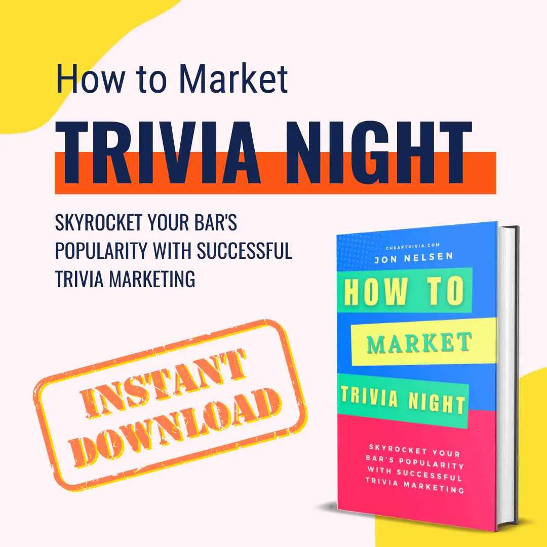 How to Market Trivia Night (Digital eBook) - host guide for bars and restaurants | Cheap Trivia