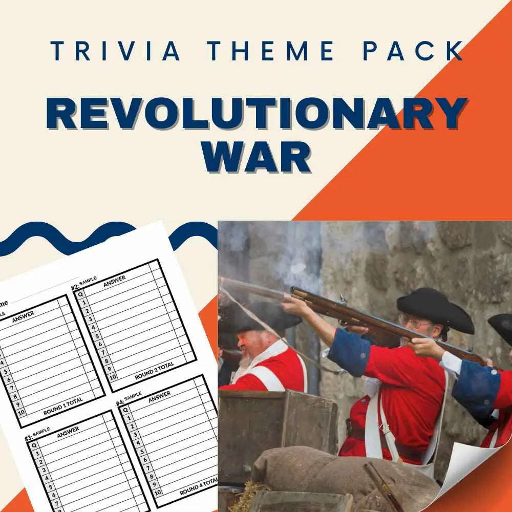 Revolutionary War Trivia Night Theme Pack