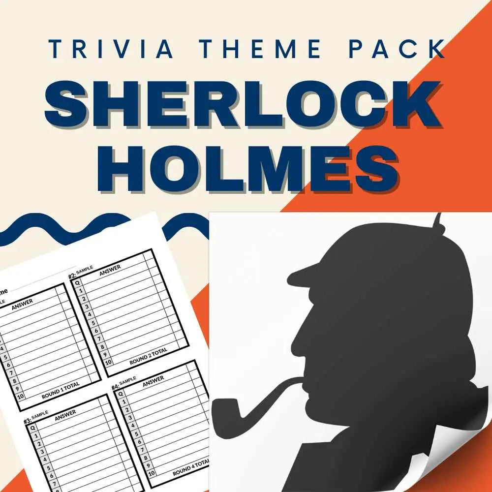 Sherlock Holmes Trivia Night Theme Pack