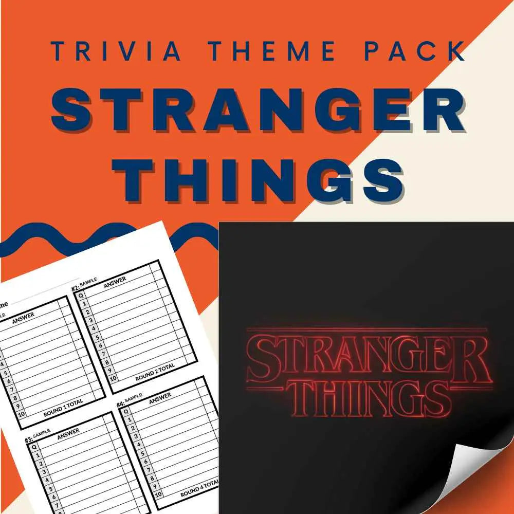 Stranger Things Trivia Night Theme Pack