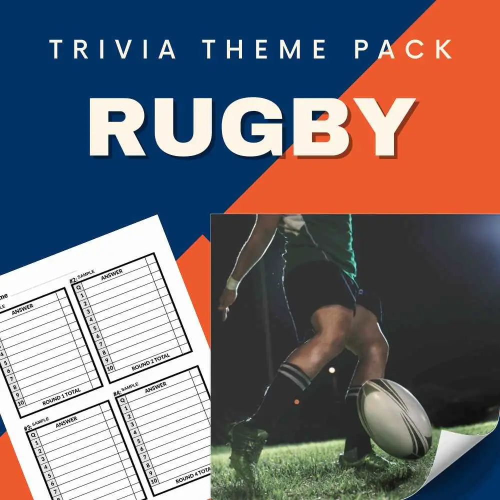 Rugby Trivia Night Theme Pack