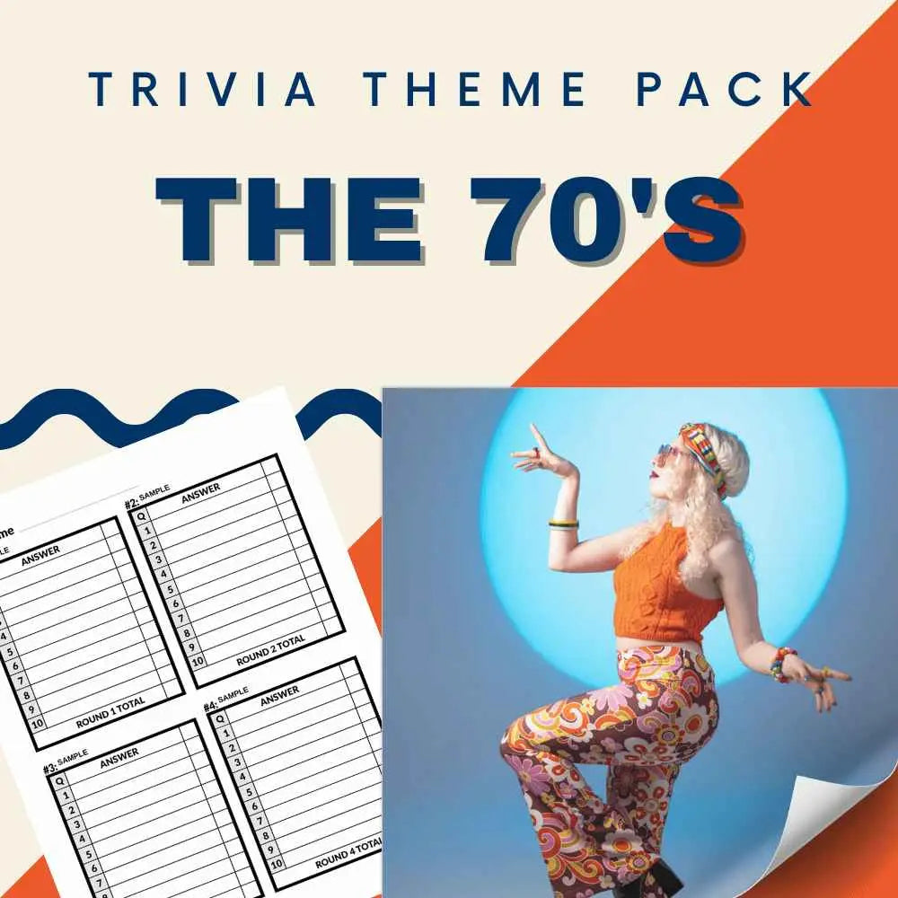 The 70's Trivia Night Theme Pack