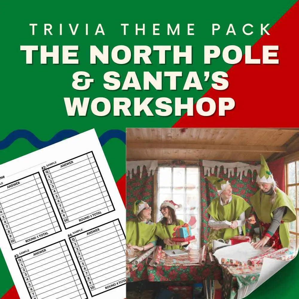 The North Pole & Santa’s Workshop Trivia Night Theme Pack