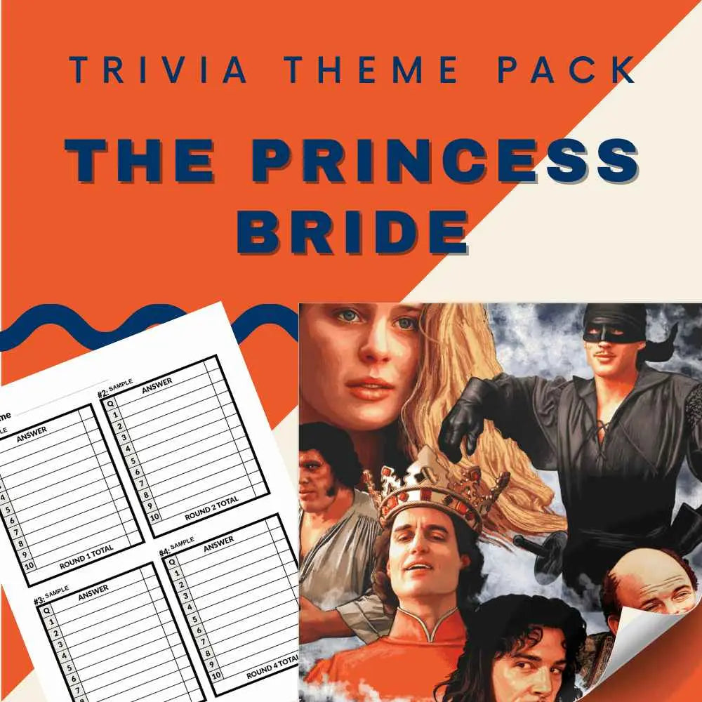 The Princess Bride Trivia Night Theme Pack