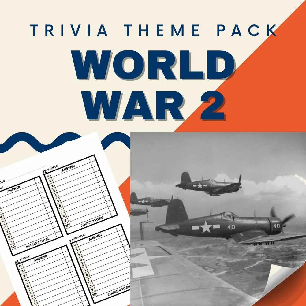World War 2 Trivia Night Theme Pack