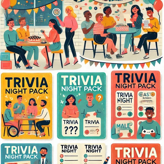 Printable Trivia Night Packs with Creative Themes to WOW Your Guests