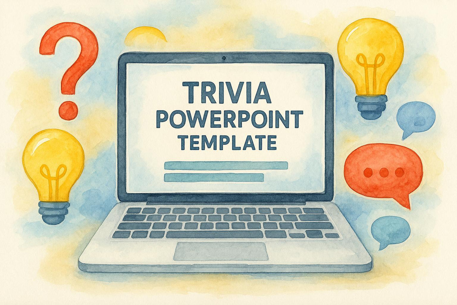 Trivia PowerPoint Template Free and Customizable Trivia Slides Cheap