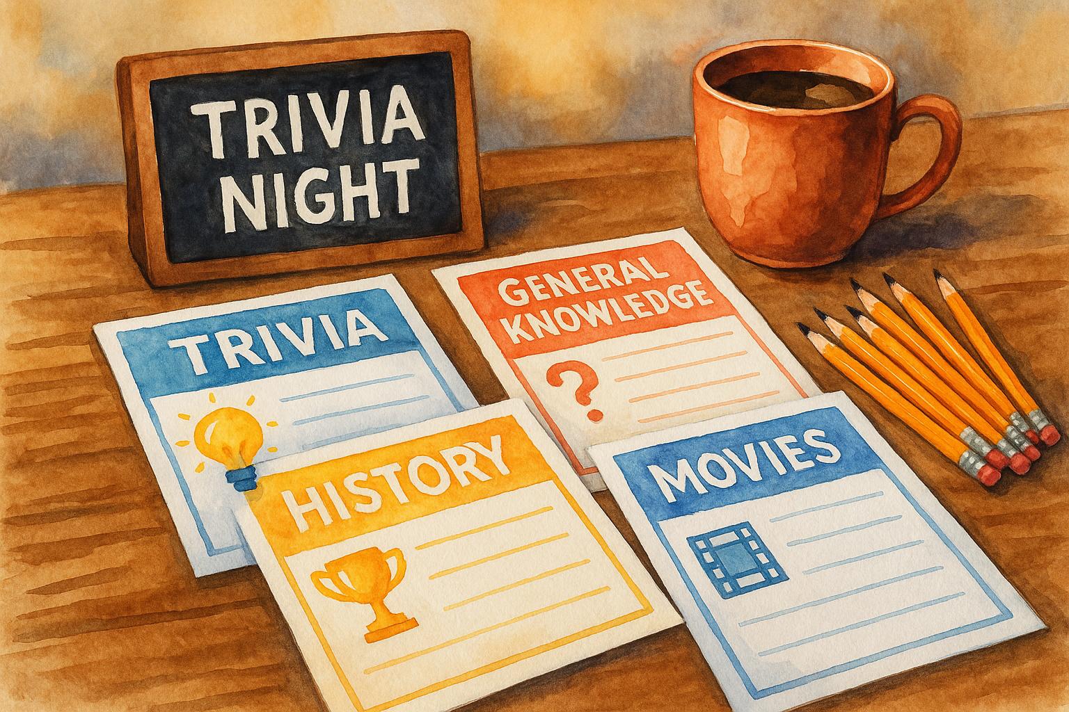 Trivia Sheets Free Printables for Hosting a Great Trivia Night – Cheap ...