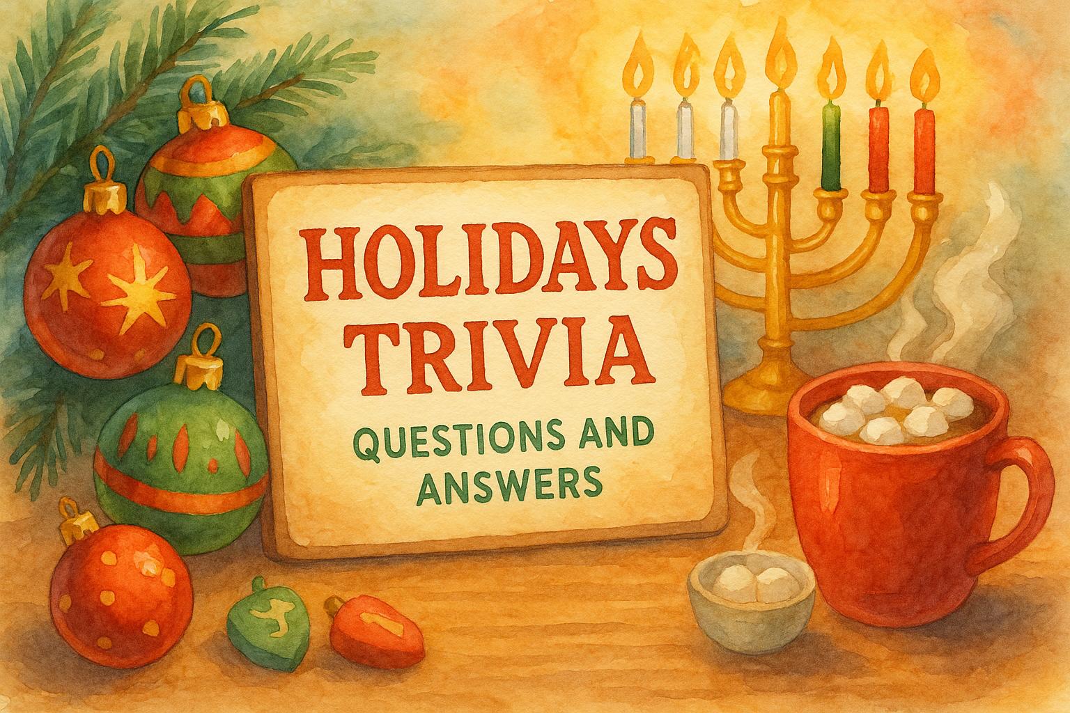 Holidays Trivia Questions and Answers for Festive Fun