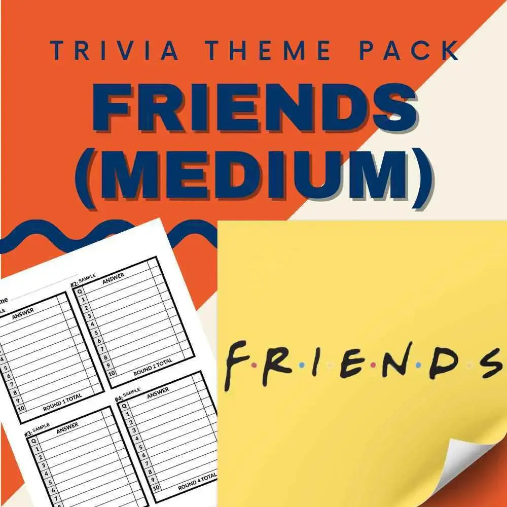 Friends Trivia Night (Medium) Trivia Night Theme Pack