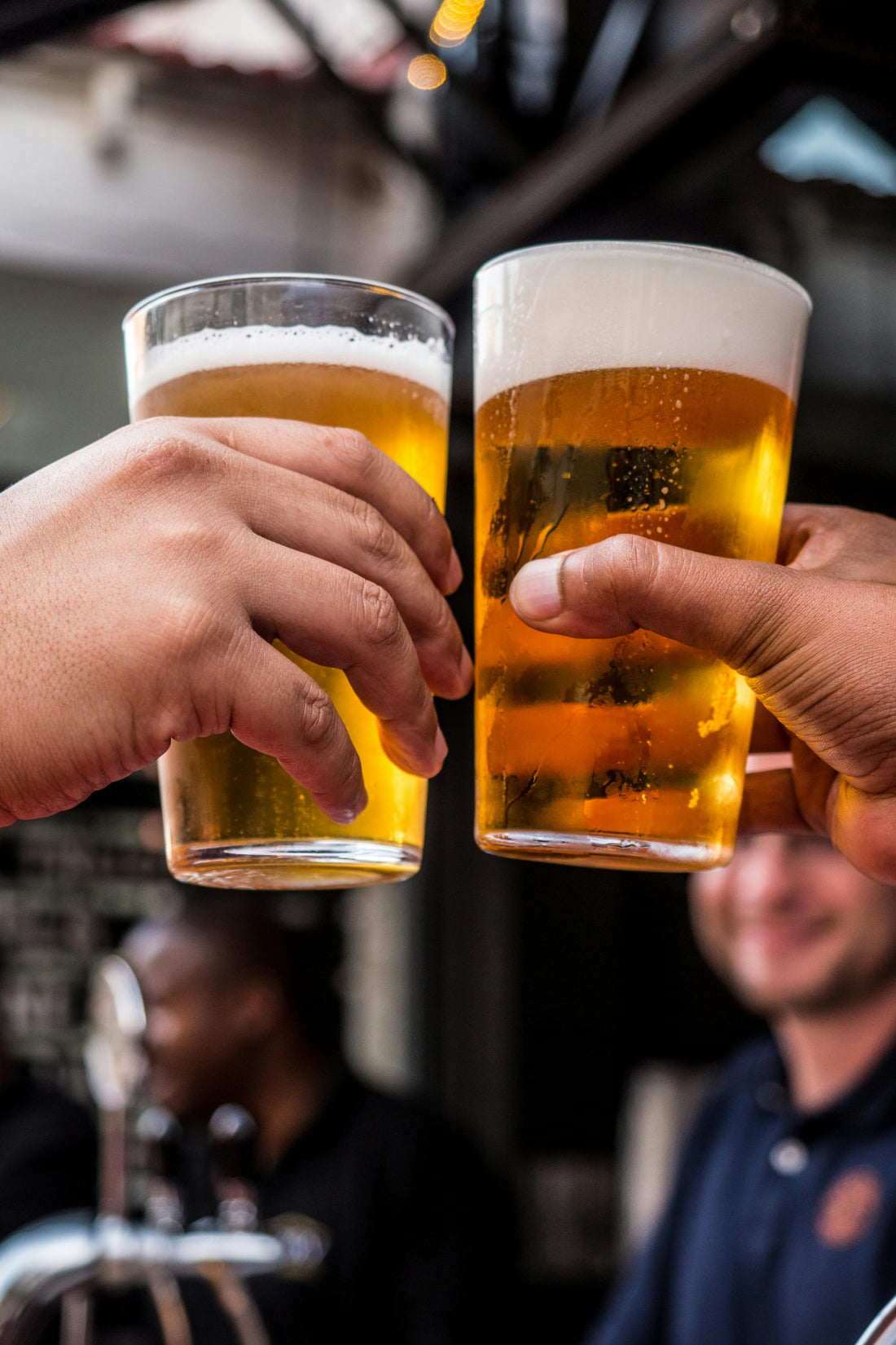 People celebrating at a bar