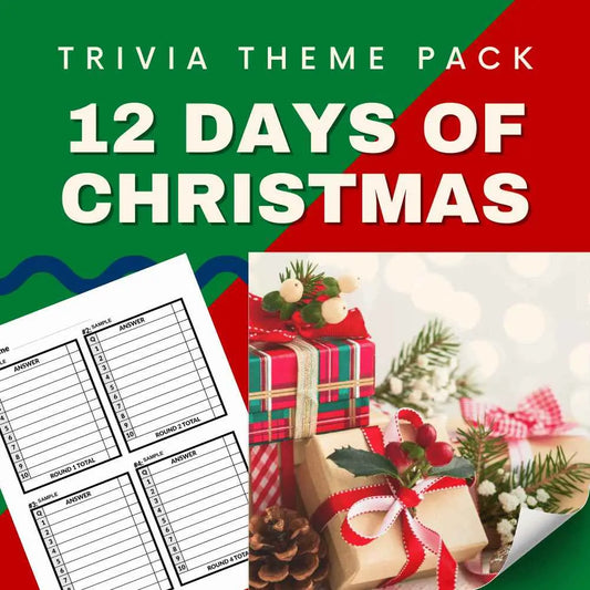 The 12 Days of Christmas Trivia Night Theme Pack