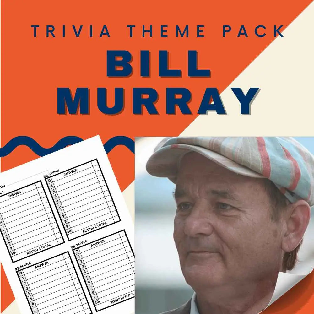 Bill Murray Trivia Night Theme Pack