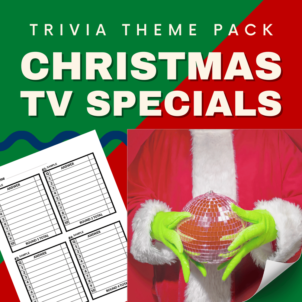 Christmas TV Specials Printable Trivia Questions and Answers for Pub Quiz.