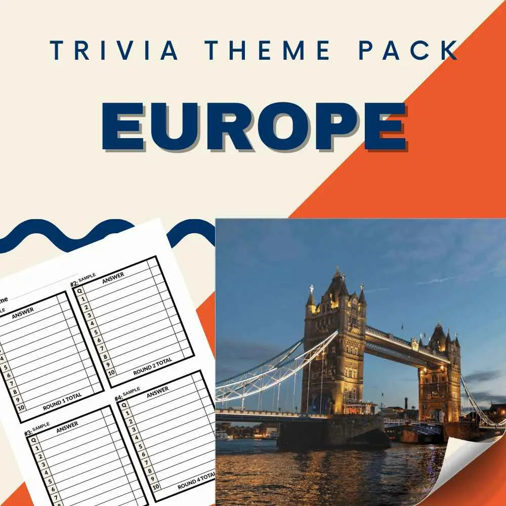 Europe Trivia Night Theme Pack