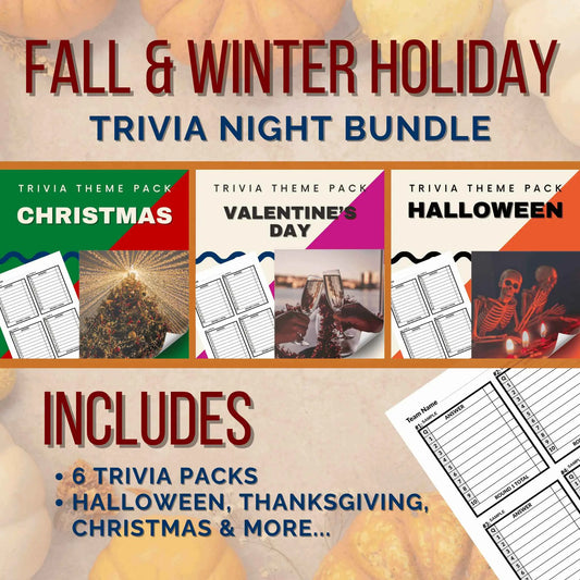 Fall & Winter Holiday Trivia Night Bundle