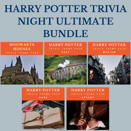 Harry Potter Trivia Night Ultimate Bundle for Bars Pubs and Restaurants