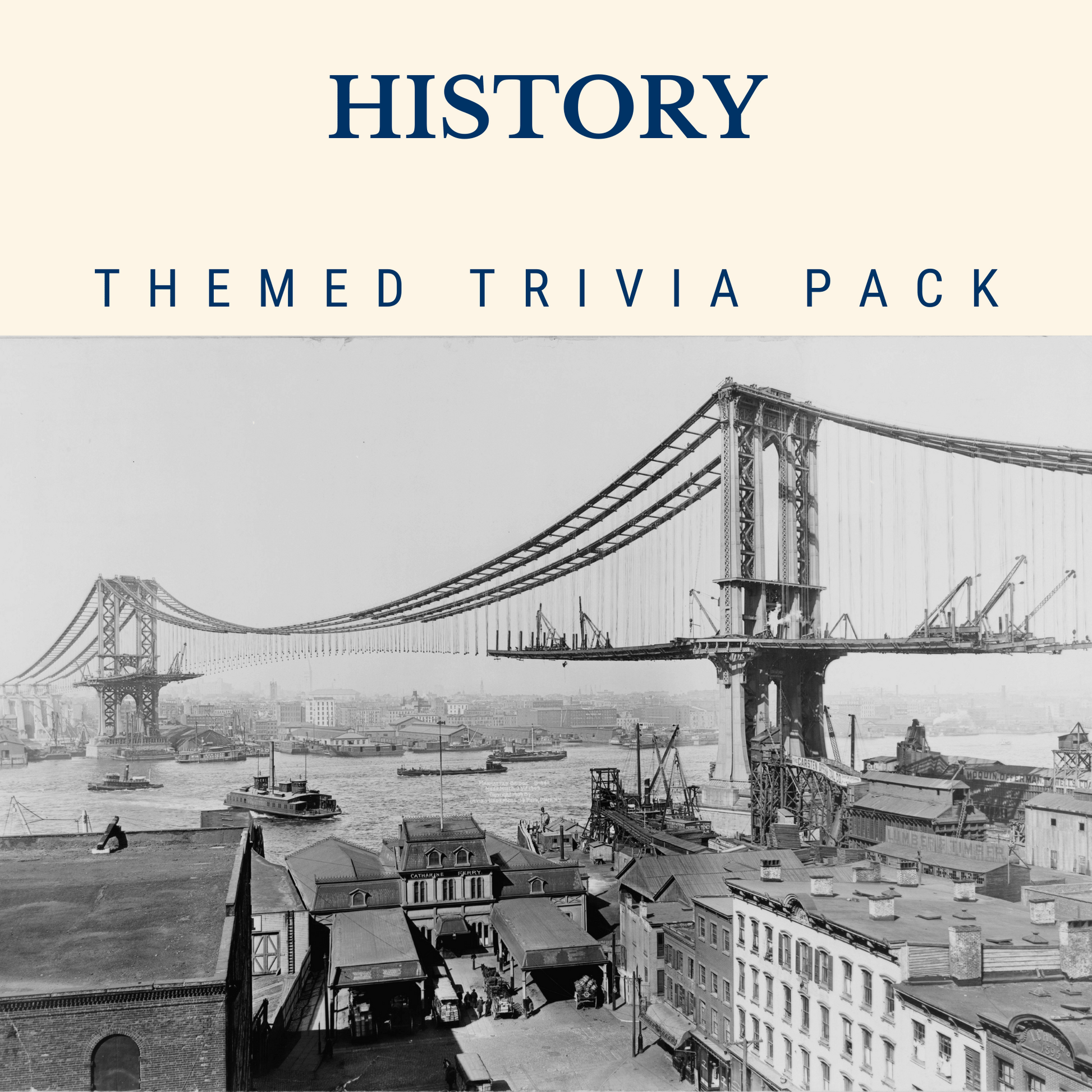 History Trivia Night Theme Pack – Fun and Educational Trivia Game Covering Key Events Across World History