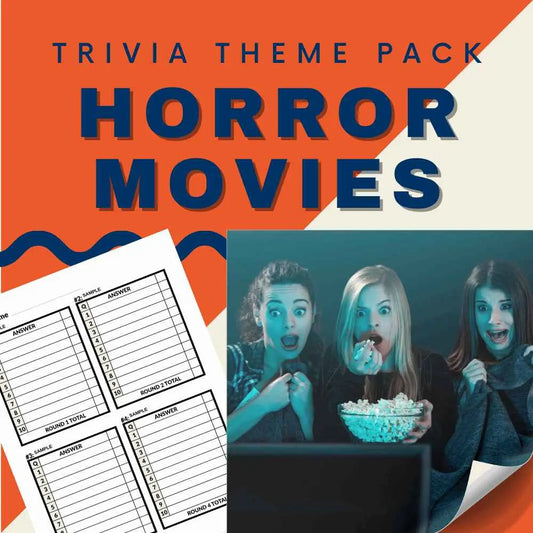 Horror Movies Trivia Night Theme Pack