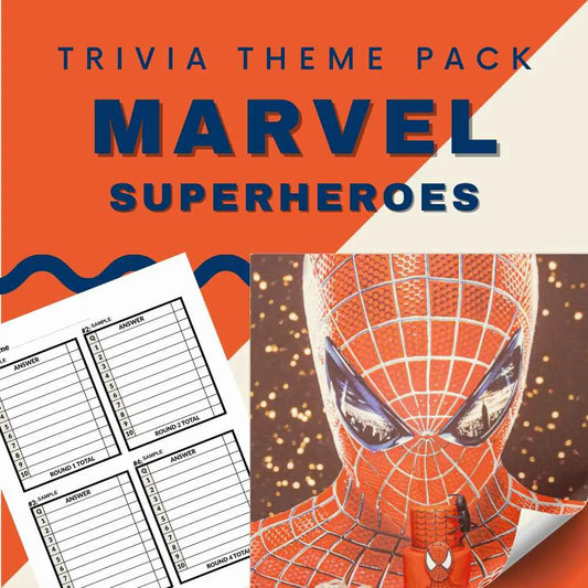 Marvel Superheroes Trivia Night Theme Pack