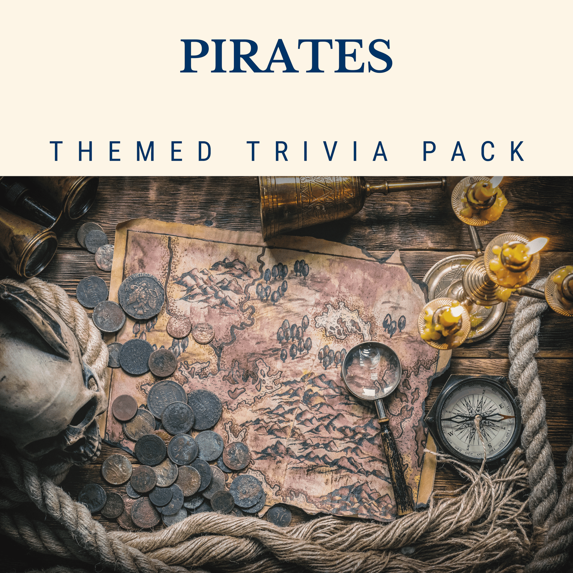 Pirate Trivia Night Theme Pack – Engaging Pirate-Themed Trivia Covering History, Famous Pirates, and Legends