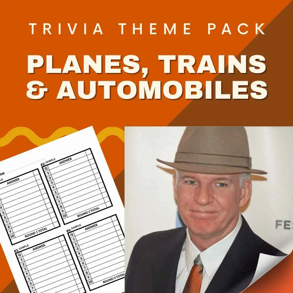 Planes, Trains & Automobiles Trivia Night Theme Pack