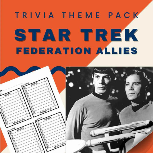 Star Trek (Federation Allies) Trivia Night Theme Pack