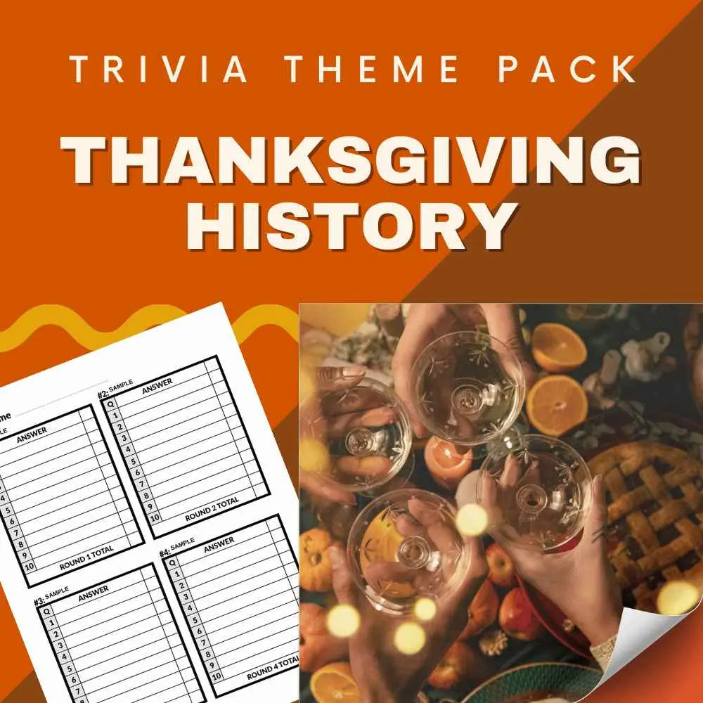 Thanksgiving History Trivia Night Theme Pack