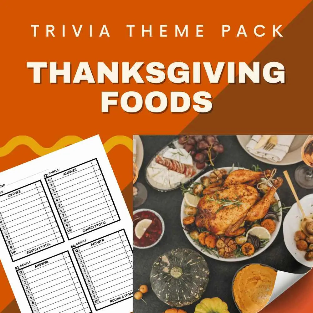 Thanksgiving Foods Trivia Night Theme Pack