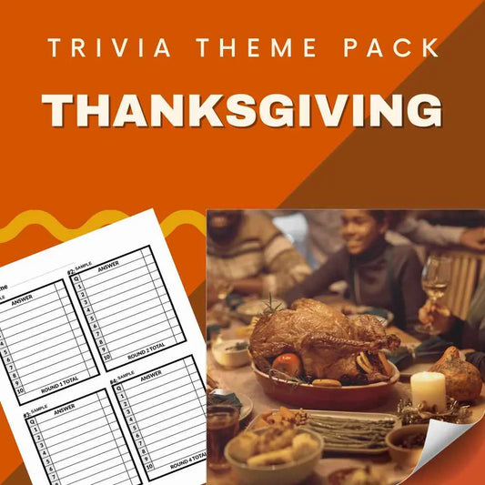 Thanksgiving Trivia Night Theme Pack