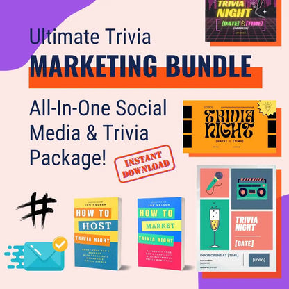 Ultimate Trivia Marketing Bundle: Marketing Materials & Books