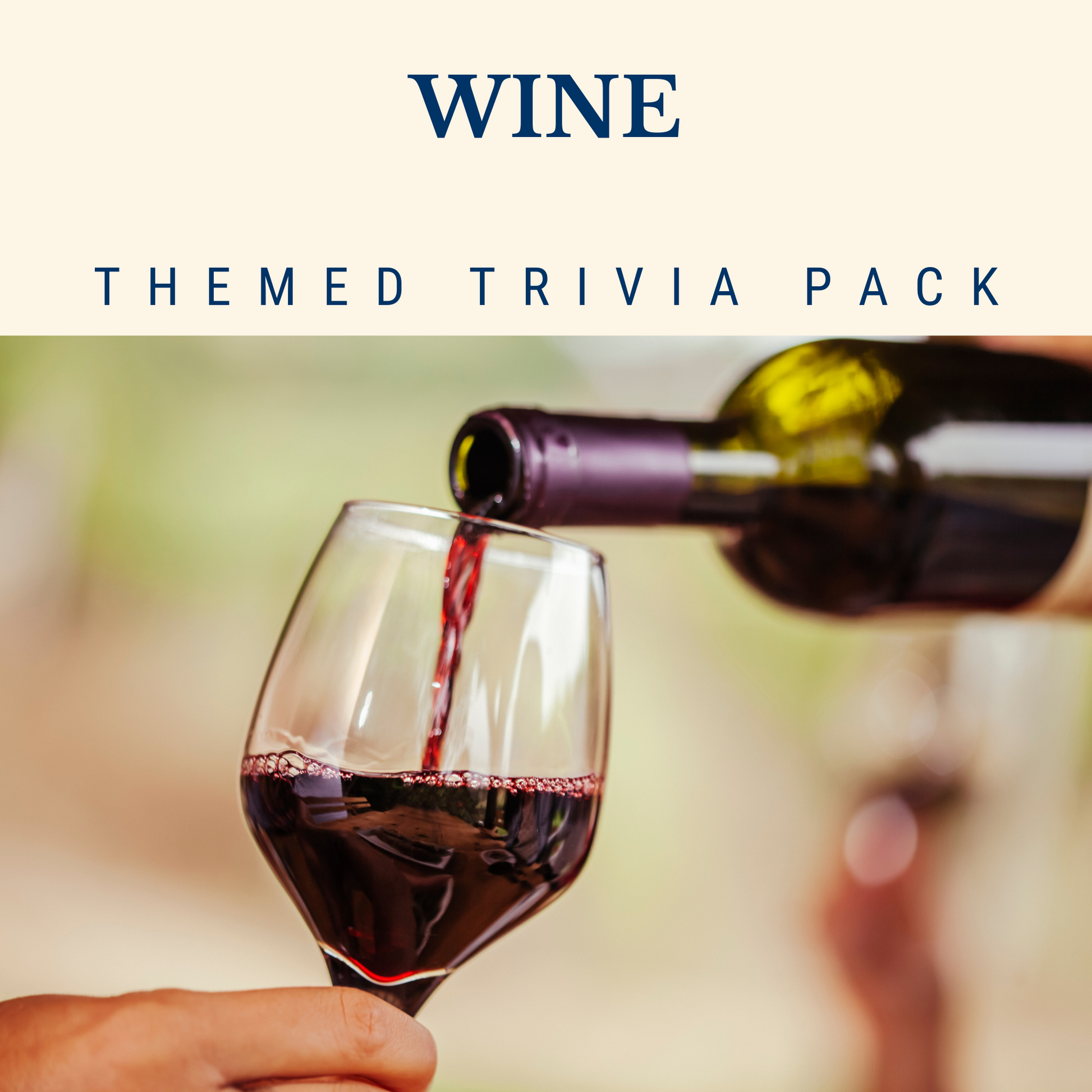 Wine Trivia Night Theme Pack for Bars and Restaurants