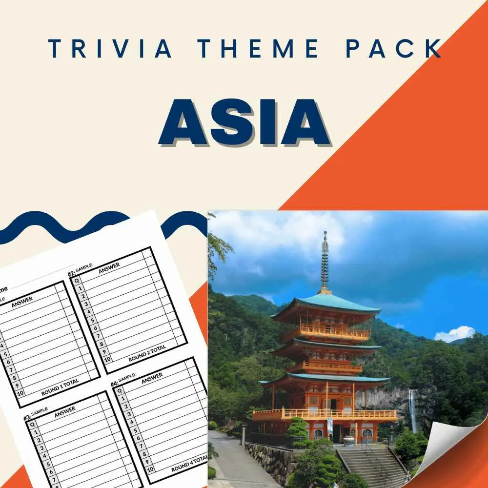 Asia Trivia Night Theme Pack