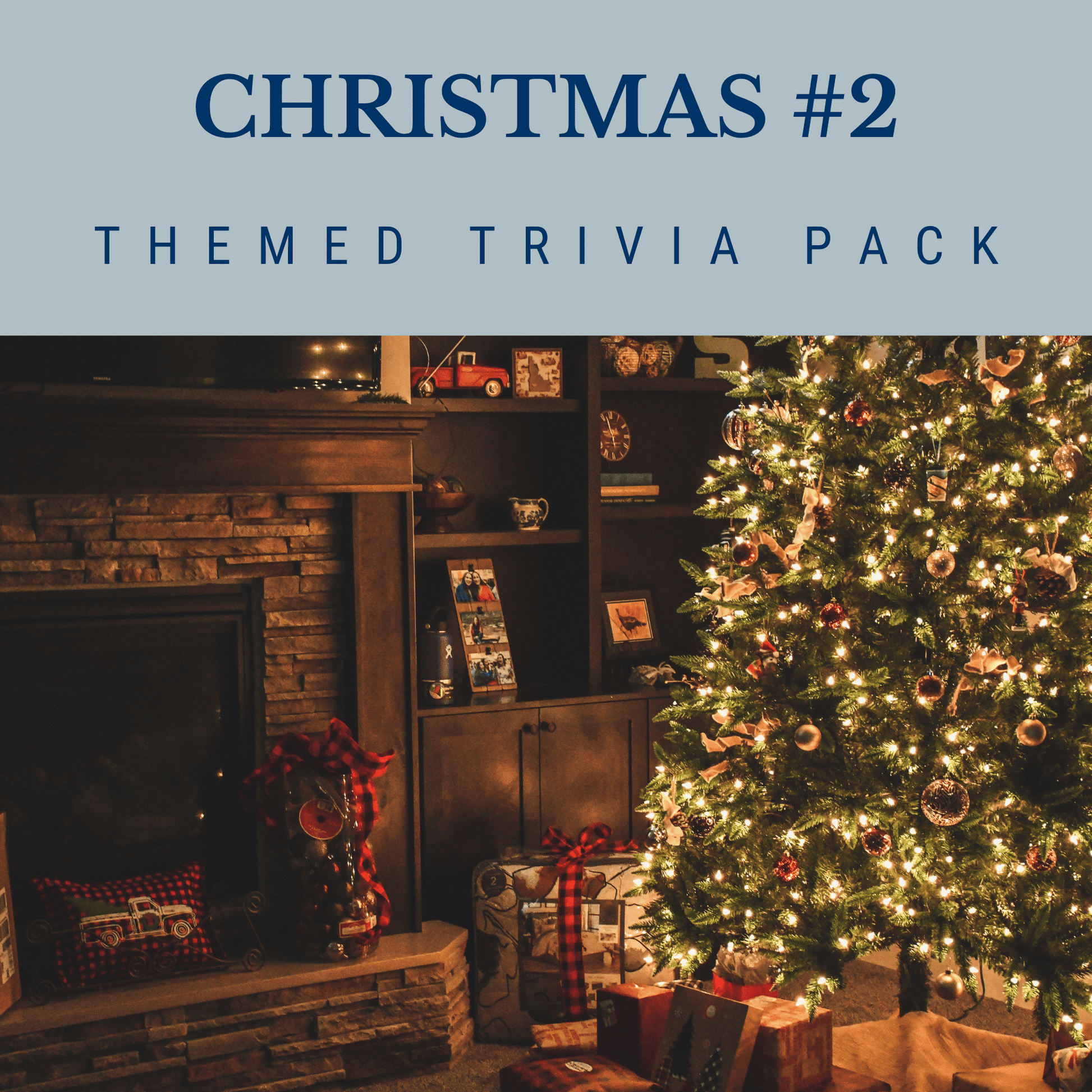 Christmas Trivia Night Theme Pack with PDF and PowerPoint materials for hosting holiday quiz events.