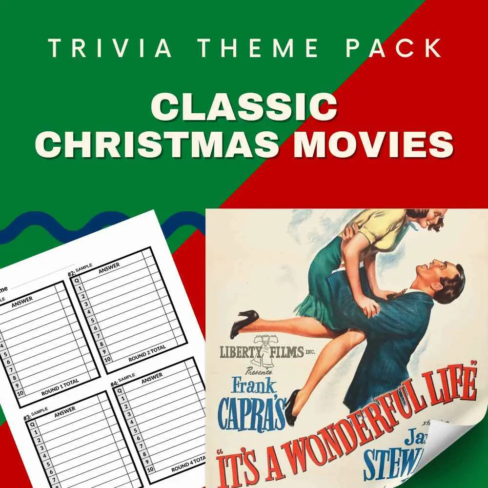 Classic Christmas Movies Trivia Night Theme Pack