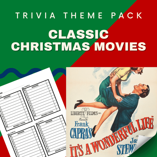 Classic Christmas Movies Printable Trivia Questions and Answers for Pub Quiz.