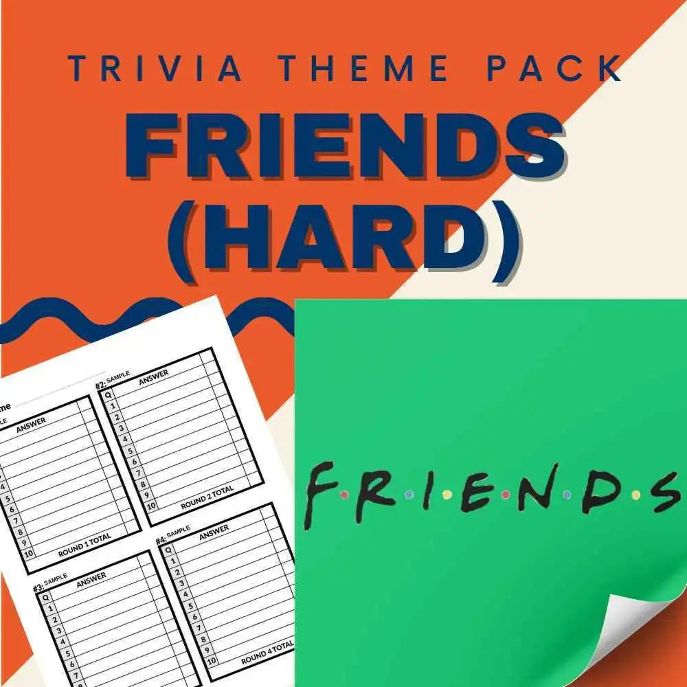 Friends Trivia Night (Hard) Trivia Night Theme Pack – Cheap Trivia
