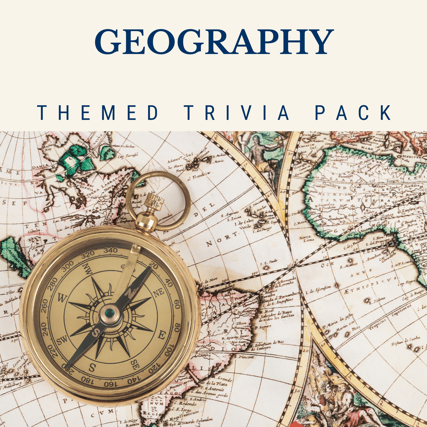 Geography Trivia Night Theme Pack – Interactive World Trivia Game for Trivia Events