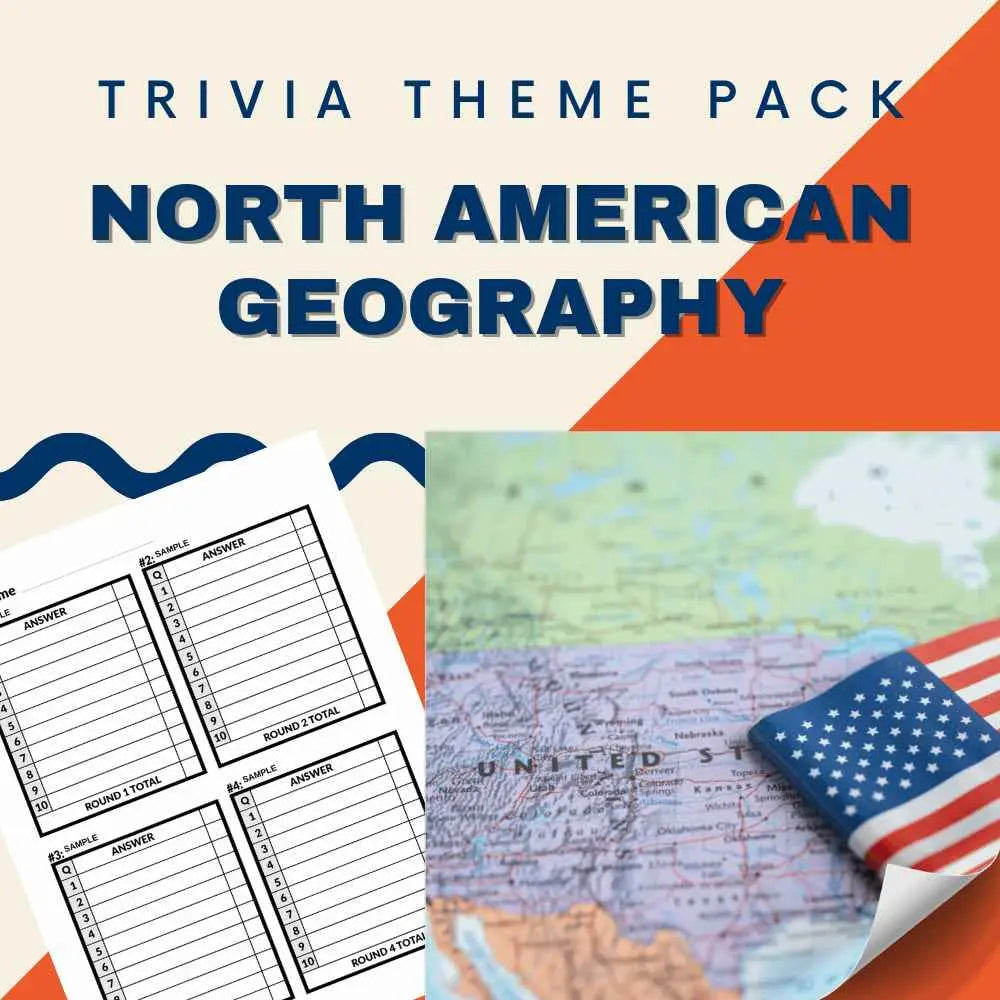 North American Geography Trivia Night Theme Pack