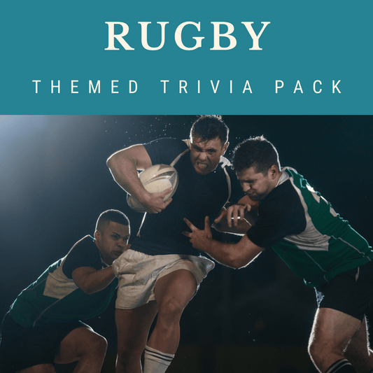 Rugby Trivia Night Theme Pack for Bars and Restaurants