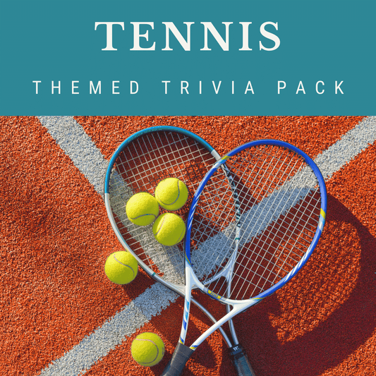 Tennis Trivia Night Theme Pack for Bars and Restaurants