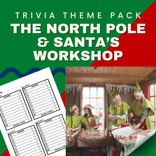 The North Pole & Santa’s Workshop Trivia Night Theme Pack
