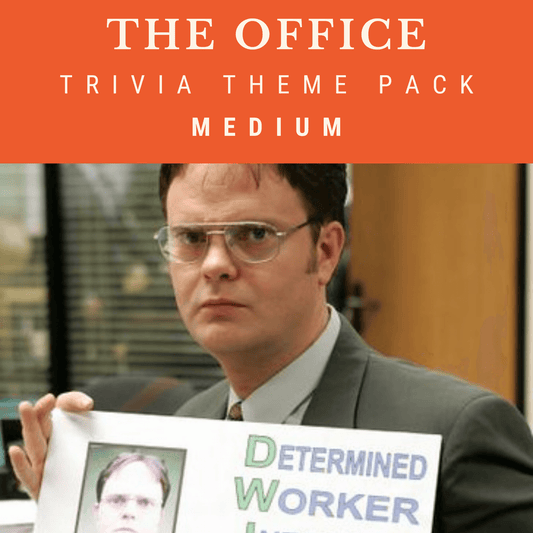 The Office US Trivia Night Theme Pack (Medium) for workplace comedy trivia