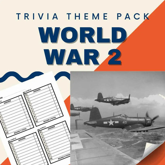 World War 2 Trivia Night Theme Pack